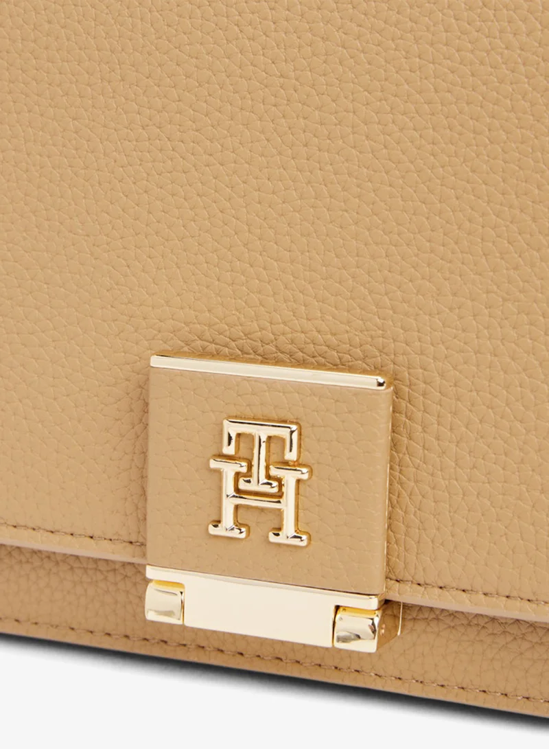 TOMMY HILFIGER  Monogram Pebble Grain Crossbody Bag for Women | Best Price UAE